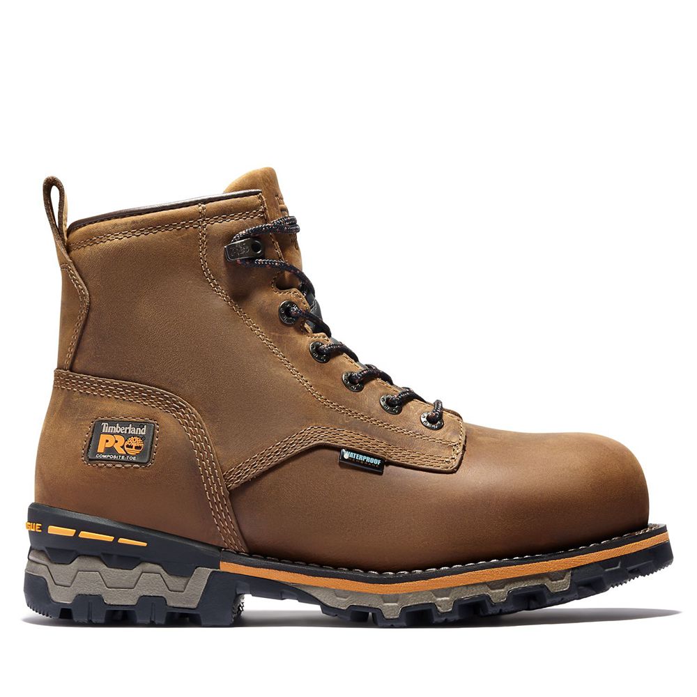 Botas de Trabajo Timberland Hombre Pro® Boondock 6\" Comp Toe Marrones - Chile PLH-607149